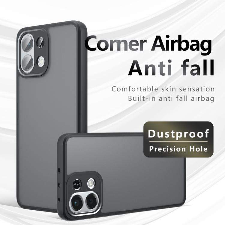 For OPPO K13 / K13x Armor Precise Hole PC Hybrid TPU Phone Case - Transparent