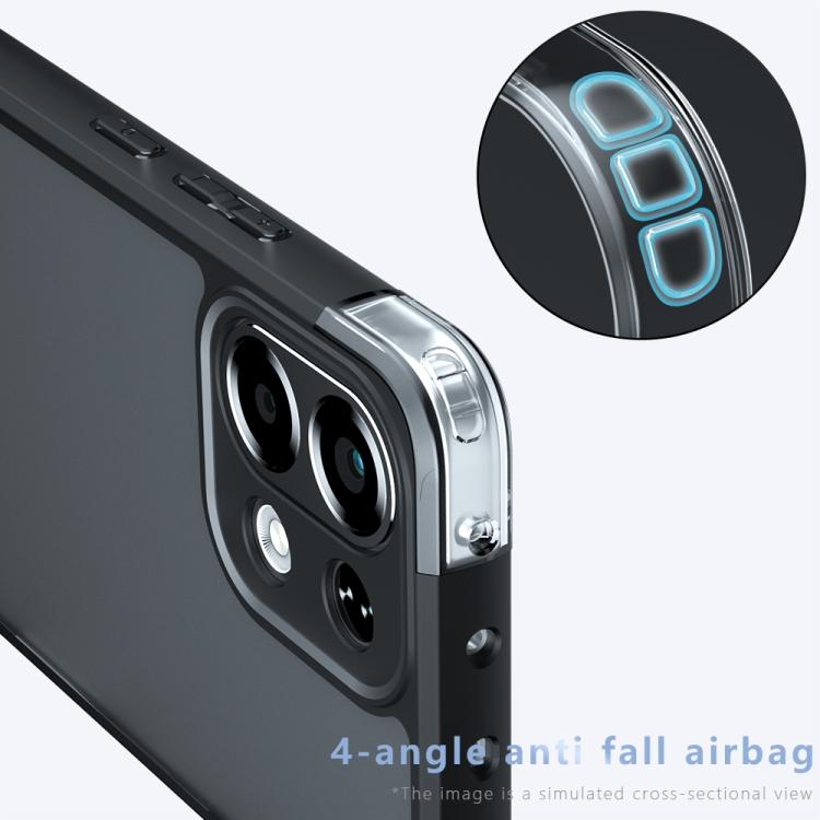 For OPPO K13 / K13x Armor Precise Hole PC Hybrid TPU Phone Case - Transparent