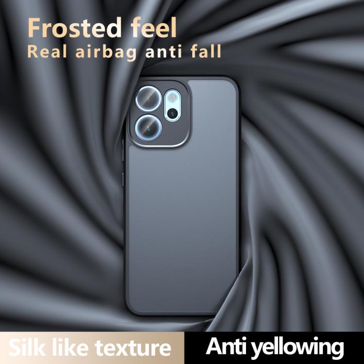 For OPPO Reno14 F 5G Armor Precise Hole PC Hybrid TPU Phone Case - Transparent