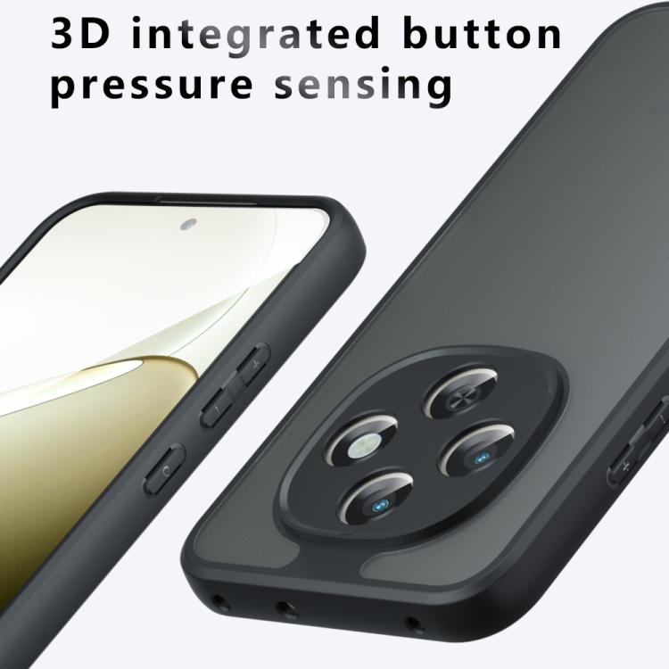 For OPPO F31 Pro 5G Armor Precise Hole PC Hybrid TPU Phone Case - Transparent
