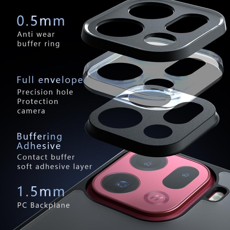 For OPPO Find X9 Pro Armor Precise Hole PC Hybrid TPU Phone Case - Transparent