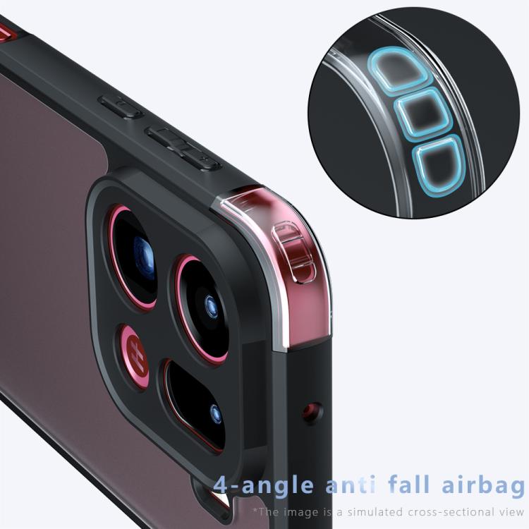 For OPPO Find X9 Pro Armor Precise Hole PC Hybrid TPU Phone Case - Transparent