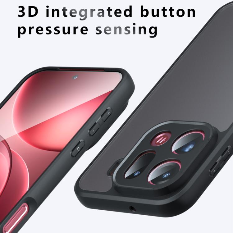 For OPPO Find X9 Pro Armor Precise Hole PC Hybrid TPU Phone Case - Transparent