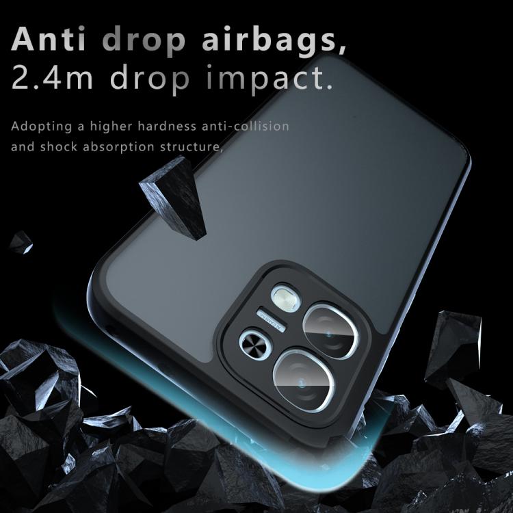 For OPPO F31 5G / A6 Pro Global Armor Precise Hole PC Hybrid TPU Phone Case - Transparent