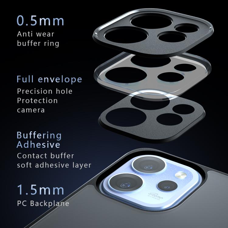 For OPPO Reno15 F 5G Armor Precise Hole PC Hybrid TPU Phone Case - Transparent