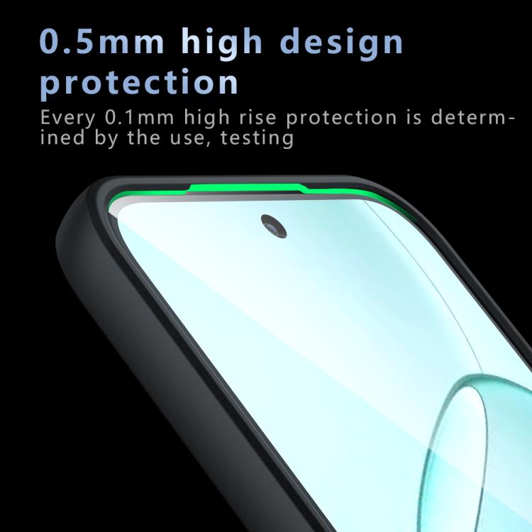 For OPPO A6x 5G / 4G Armor Precise Hole PC Hybrid TPU Phone Case - Transparent