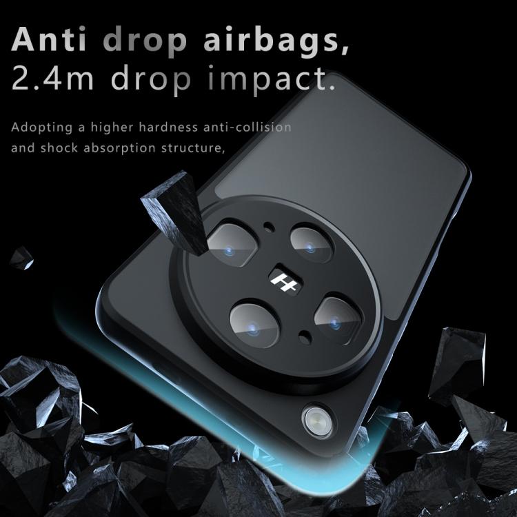For OPPO Find X9 Ultra Armor Precise Hole PC Hybrid TPU Phone Case - Transparent