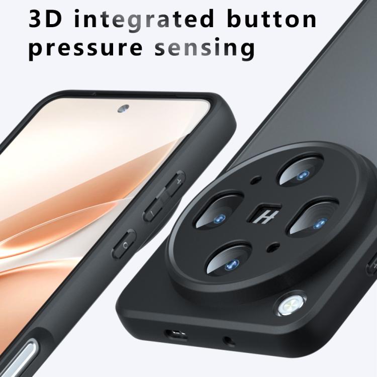 For OPPO Find X9 Ultra Armor Precise Hole PC Hybrid TPU Phone Case - Transparent