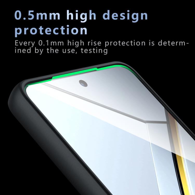 For Realme Neo7 Armor Precise Hole PC Hybrid TPU Phone Case - Frosted Black
