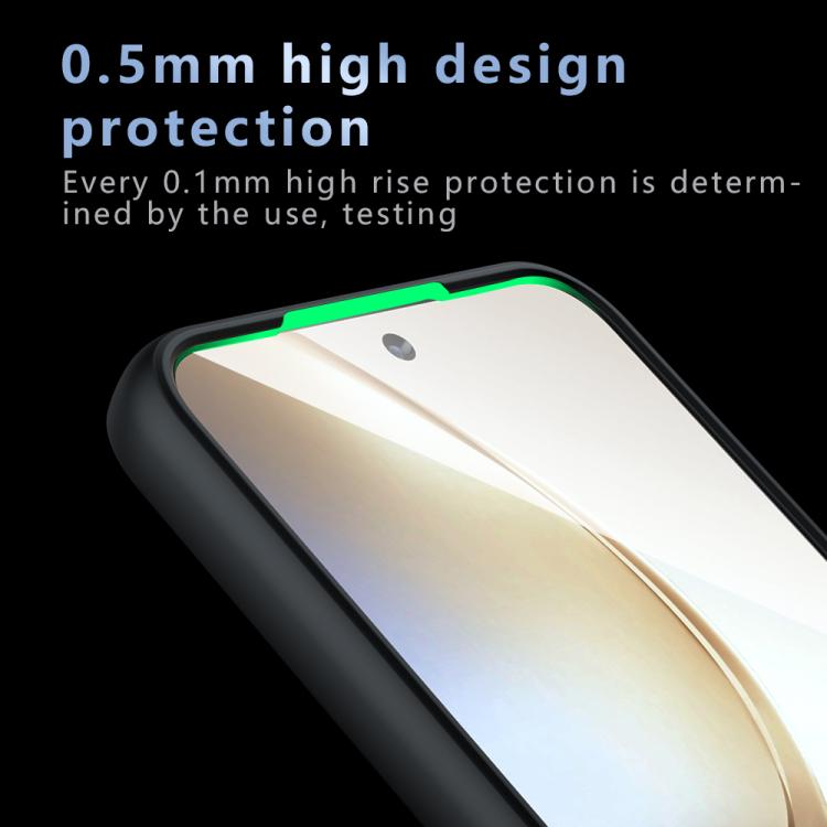 For Realme 14 Pro Armor Precise Hole PC Hybrid TPU Phone Case - Frosted Black