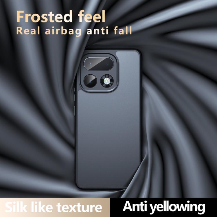 For Realme 16 Pro+ 5G Armor Precise Hole PC Hybrid TPU Phone Case - Frosted Black
