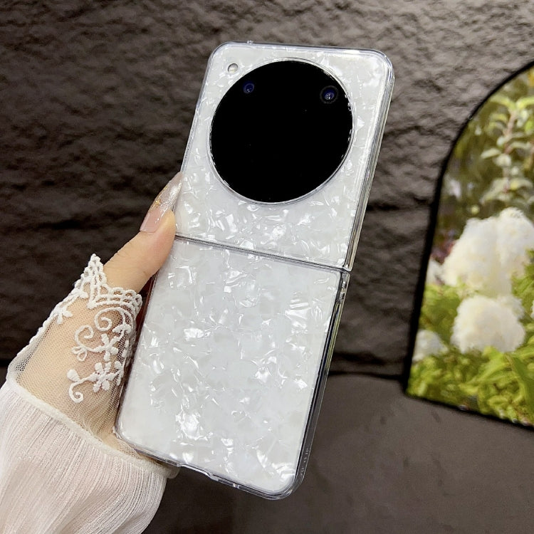 For ZTE nubia Flip Pearlescent Shell Texture Phone Case