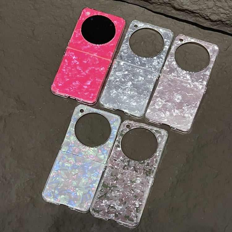 For ZTE nubia Flip Pearlescent Shell Texture Phone Case