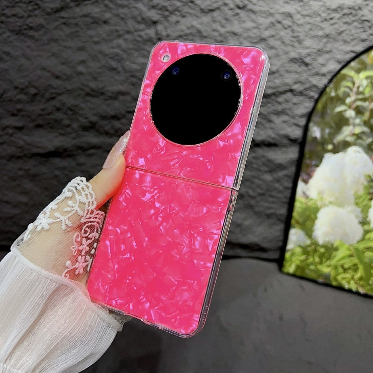 For ZTE nubia Flip Pearlescent Shell Texture Phone Case