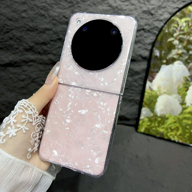 For ZTE nubia Flip Pearlescent Shell Texture Phone Case