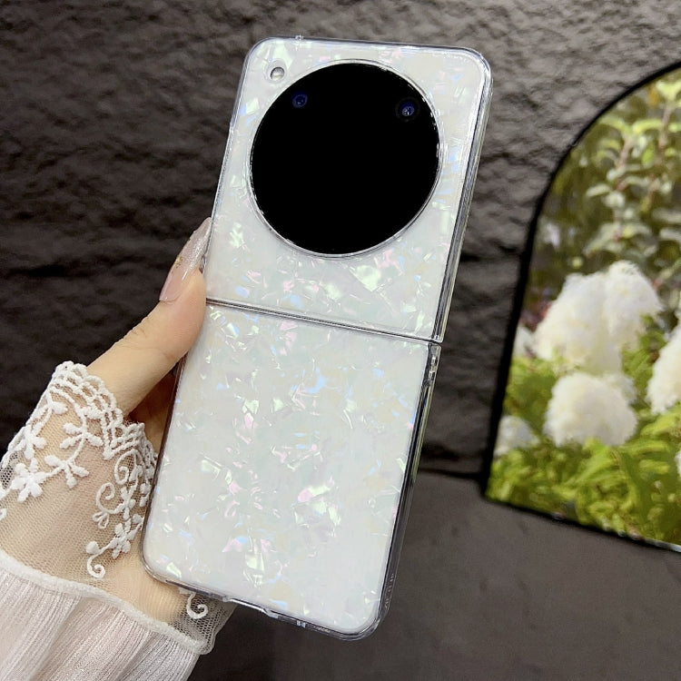 For ZTE nubia Flip Pearlescent Shell Texture Phone Case