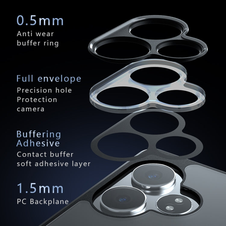 For Realme GT Neo6 SE / Neo6 Armor Precise Hole PC Hybrid TPU Phone Case - Transparent