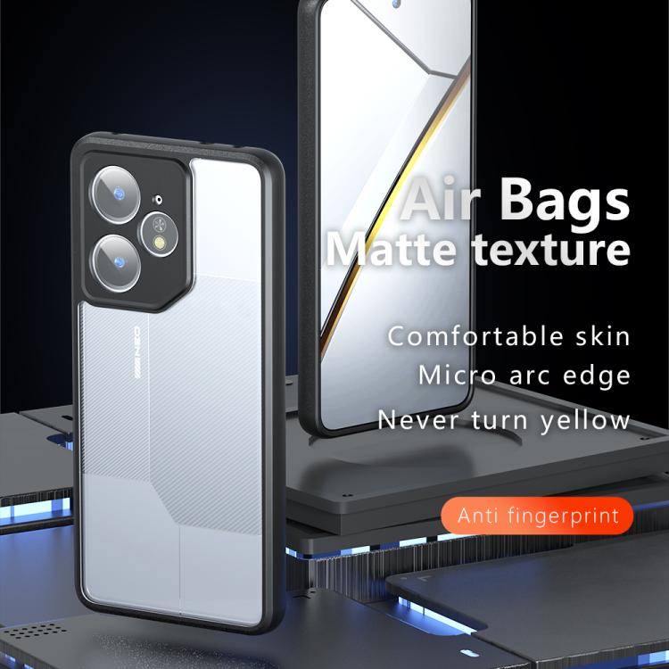 For Realme Neo7 Armor Precise Hole PC Hybrid TPU Phone Case - Transparent