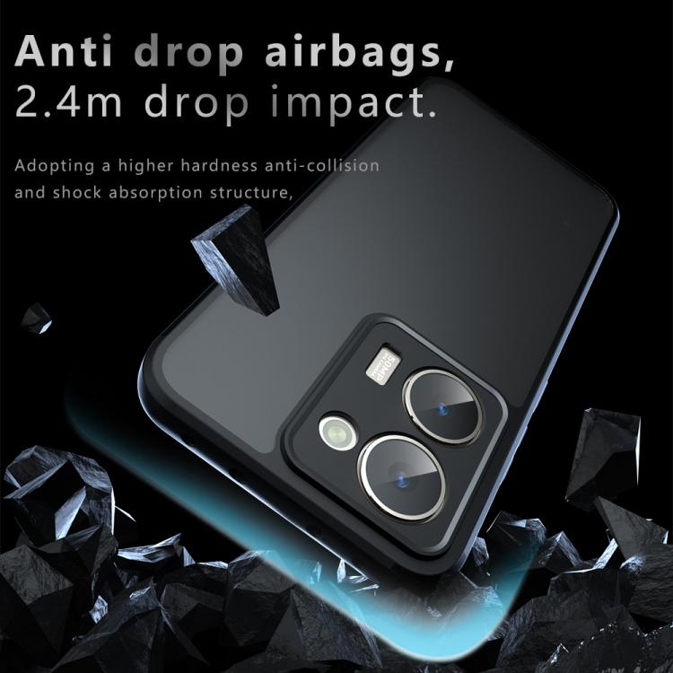 For Realme P3 Ultra Armor Precise Hole PC Hybrid TPU Phone Case - Transparent