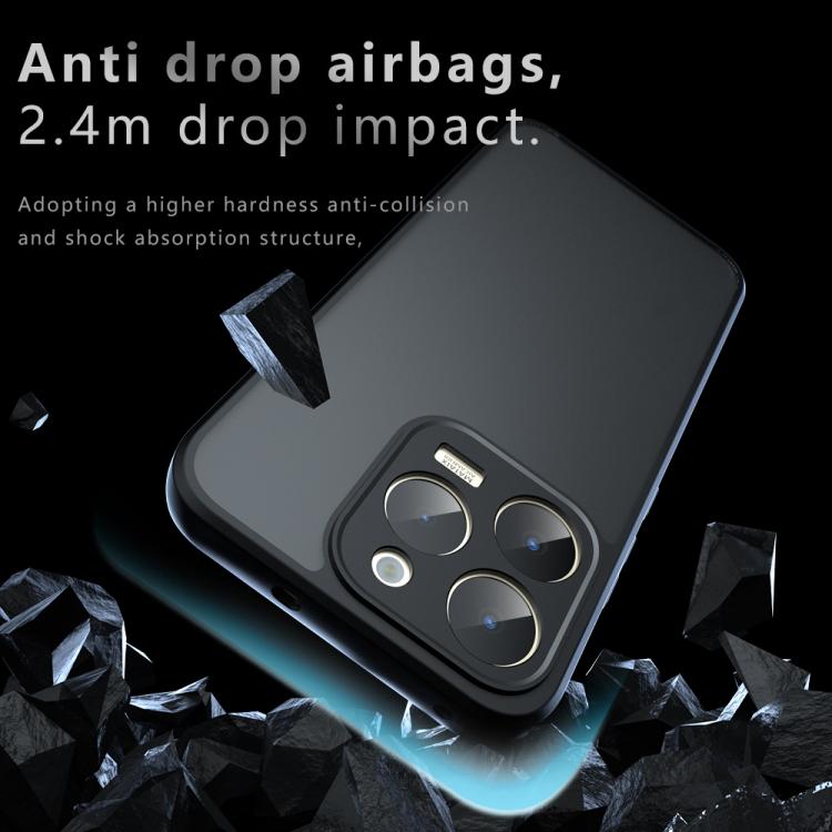 For Realme 15T 5G Armor Precise Hole PC Hybrid TPU Phone Case - Transparent