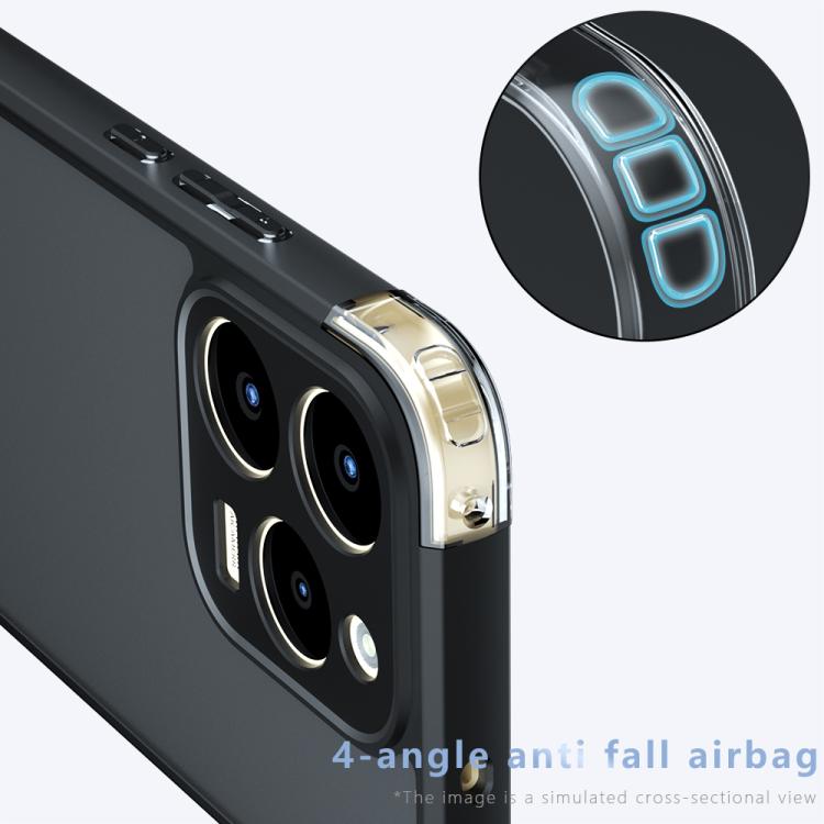 For Realme 15T 5G Armor Precise Hole PC Hybrid TPU Phone Case - Transparent