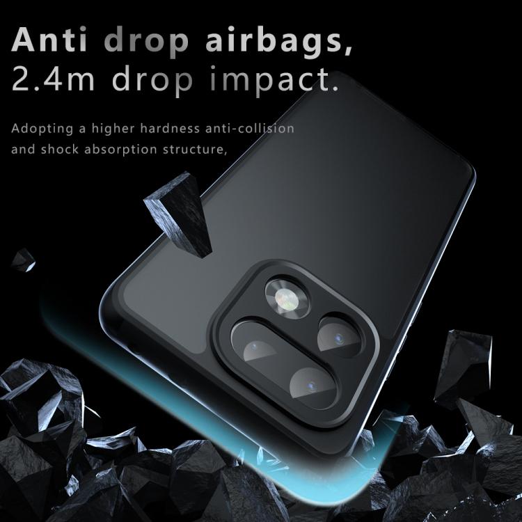 For Realme 16 Pro+ 5G Armor Precise Hole PC Hybrid TPU Phone Case - Transparent