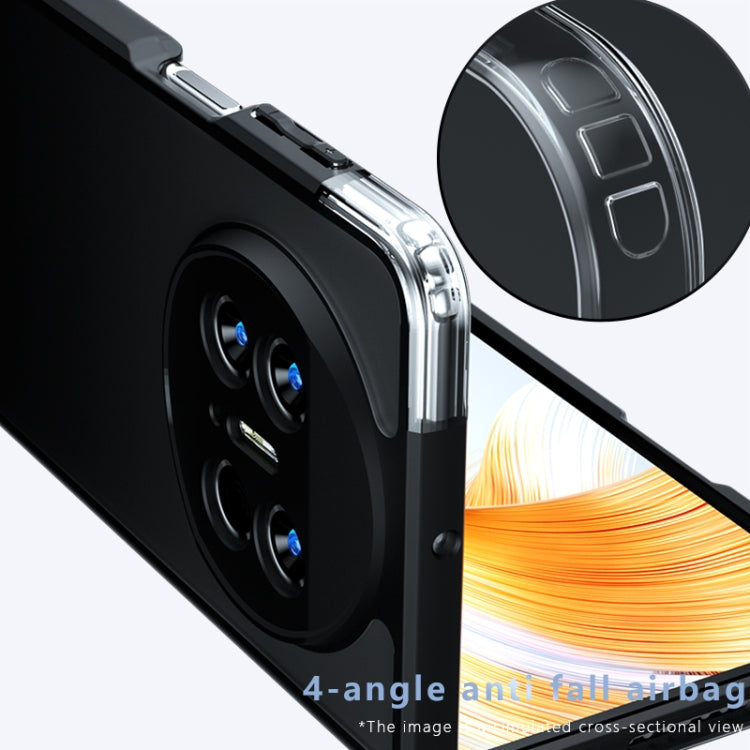 For Huawei Mate X5 / X3 Armor Precise Hole PC Hybrid TPU Phone Case - Frosted Black