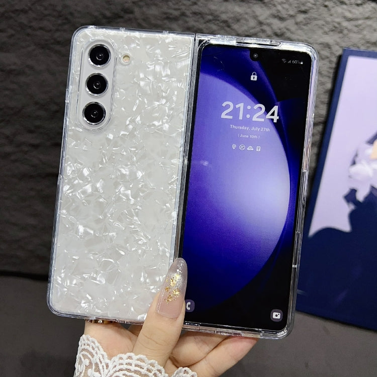For Samsung Galaxy Z Fold4 Pearlescent Shell Texture Phone Case