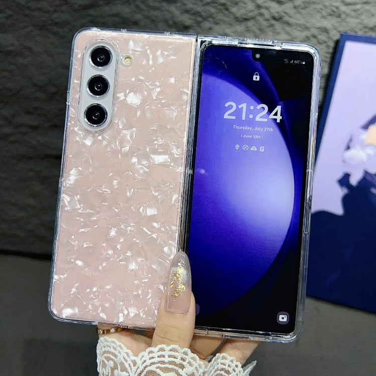 For Samsung Galaxy Z Fold4 Pearlescent Shell Texture Phone Case