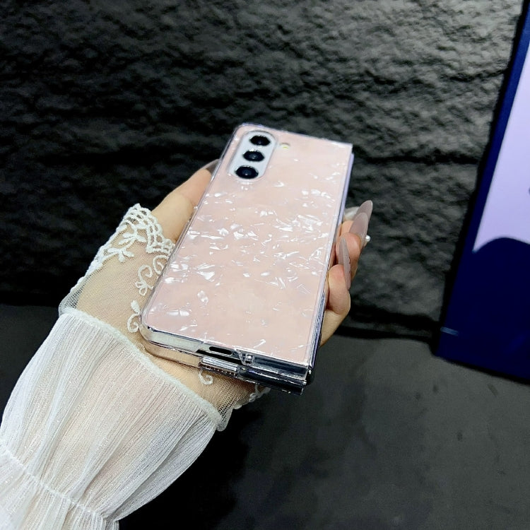 For Samsung Galaxy Z Fold4 Pearlescent Shell Texture Phone Case