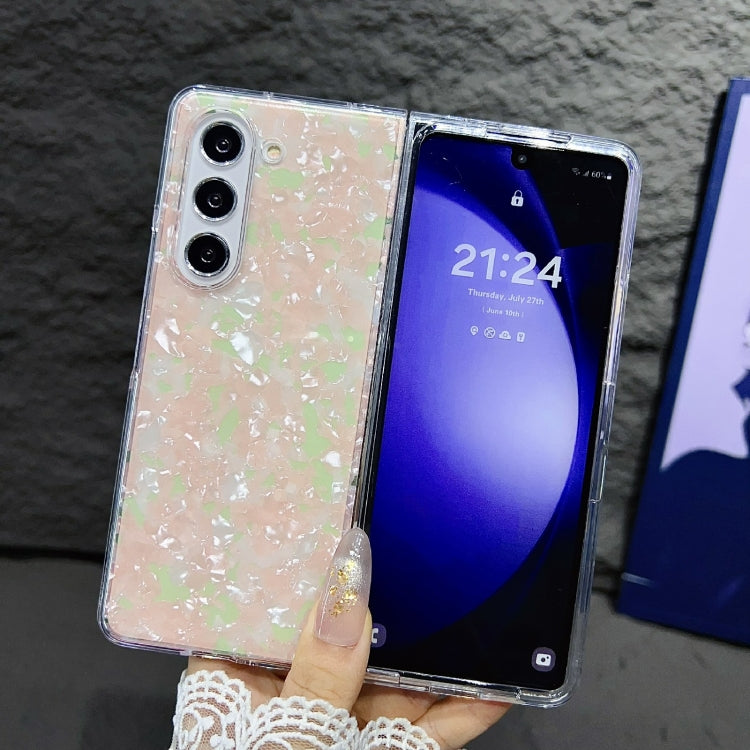 For Samsung Galaxy Z Fold4 Pearlescent Shell Texture Phone Case