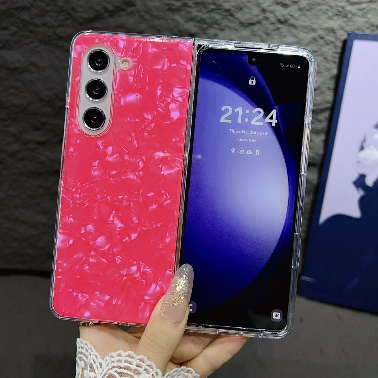 For Samsung Galaxy Z Fold5 Pearlescent Shell Texture Phone Case