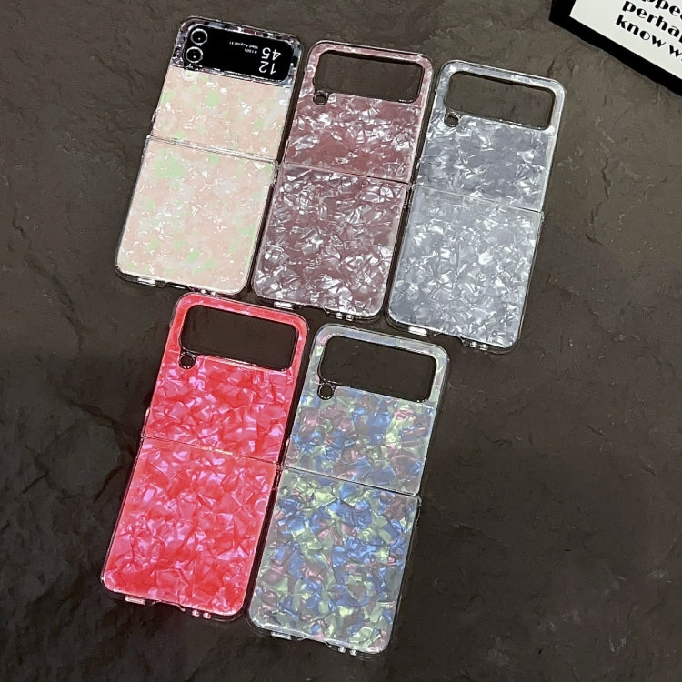 For Samsung Galaxy Z Flip3 / Flip4 Pearlescent Shell Texture Phone Case