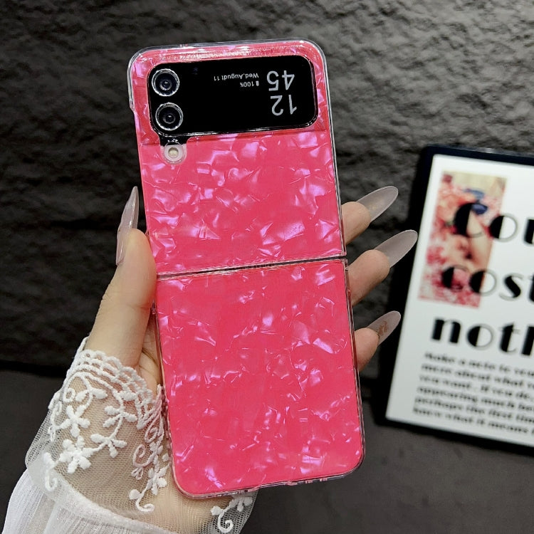 For Samsung Galaxy Z Flip3 / Flip4 Pearlescent Shell Texture Phone Case