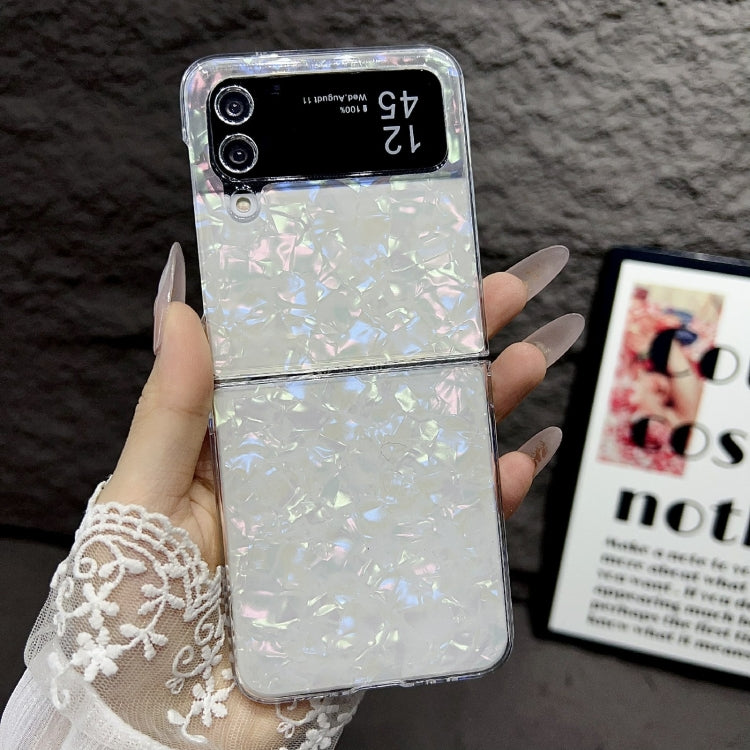 For Samsung Galaxy Z Flip3 / Flip4 Pearlescent Shell Texture Phone Case