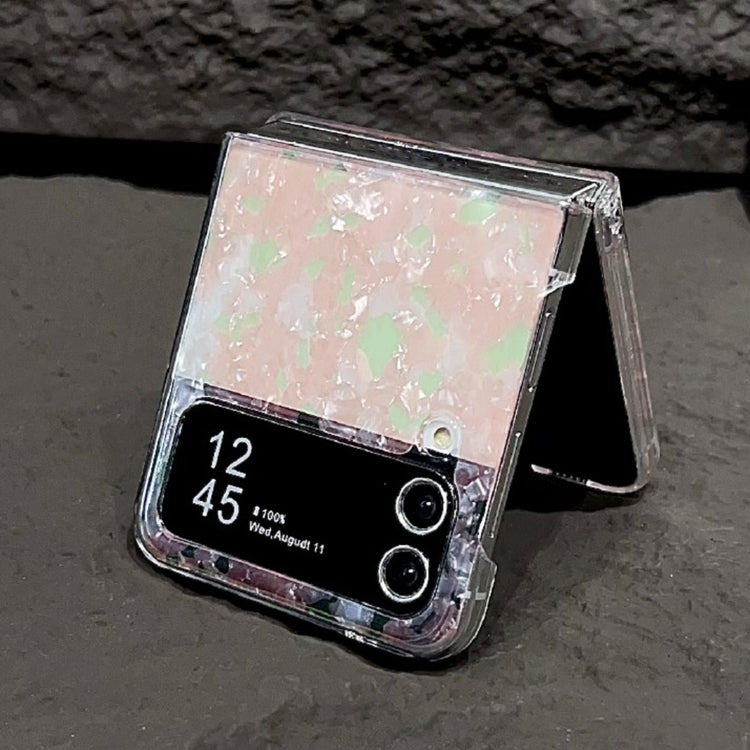 For Samsung Galaxy Z Flip3 / Flip4 Pearlescent Shell Texture Phone Case
