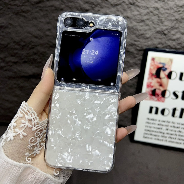 For Samsung Galaxy Z Flip5 Pearlescent Shell Texture Phone Case