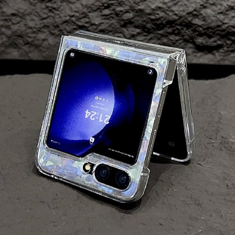 For Samsung Galaxy Z Flip5 Pearlescent Shell Texture Phone Case