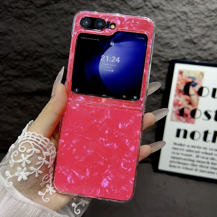 For Samsung Galaxy Z Flip5 Pearlescent Shell Texture Phone Case