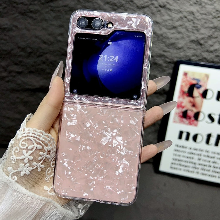For Samsung Galaxy Z Flip5 Pearlescent Shell Texture Phone Case