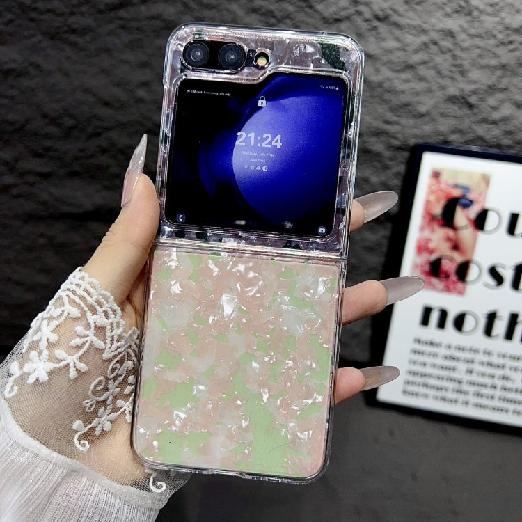 For Samsung Galaxy Z Flip5 Pearlescent Shell Texture Phone Case