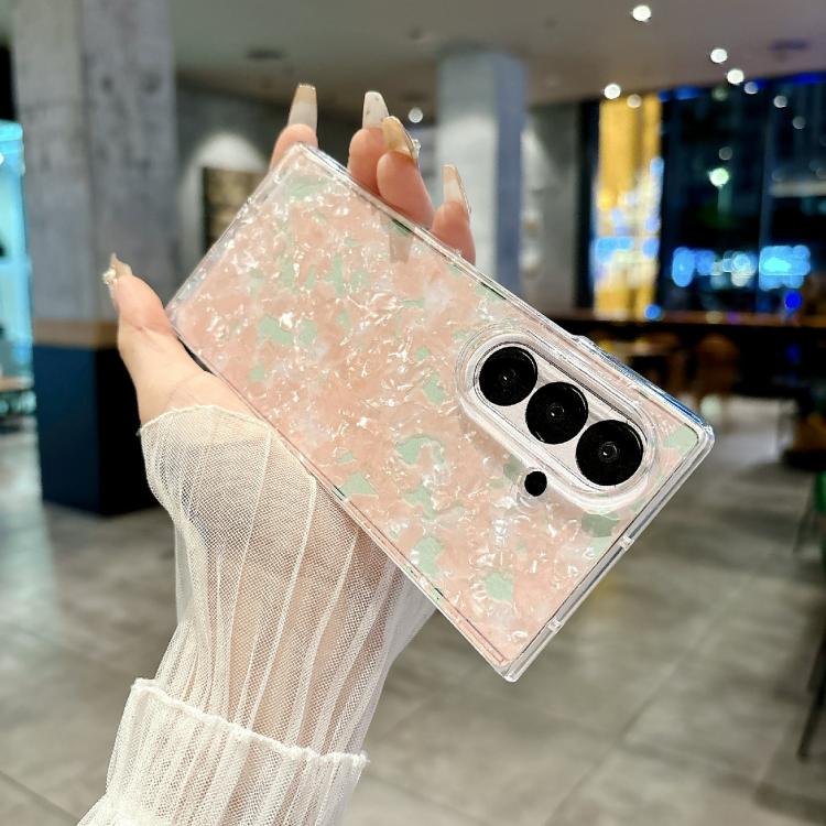For Samsung Galaxy Z Fold7 5G Pearlescent Shell Texture Phone Case