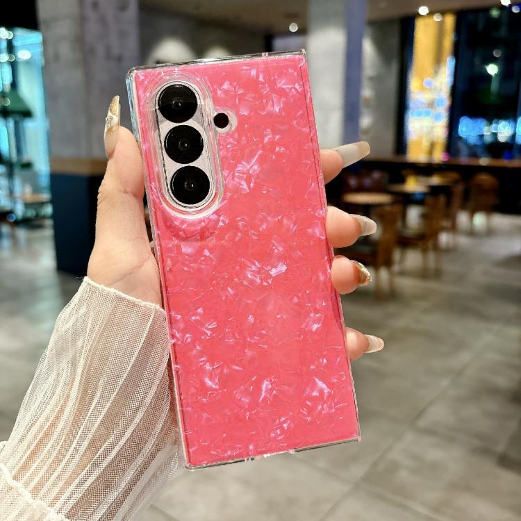 For Samsung Galaxy Z Fold7 5G Pearlescent Shell Texture Phone Case