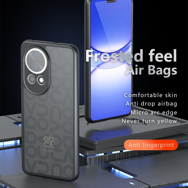 For Huawei nova 12 Armor Precise Hole PC Hybrid TPU Phone Case - Frosted Black