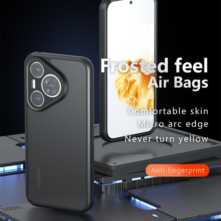 For Huawei Pura 70 Pro / 70 Pro+ Armor Precise Hole PC Hybrid TPU Phone Case - Frosted Black