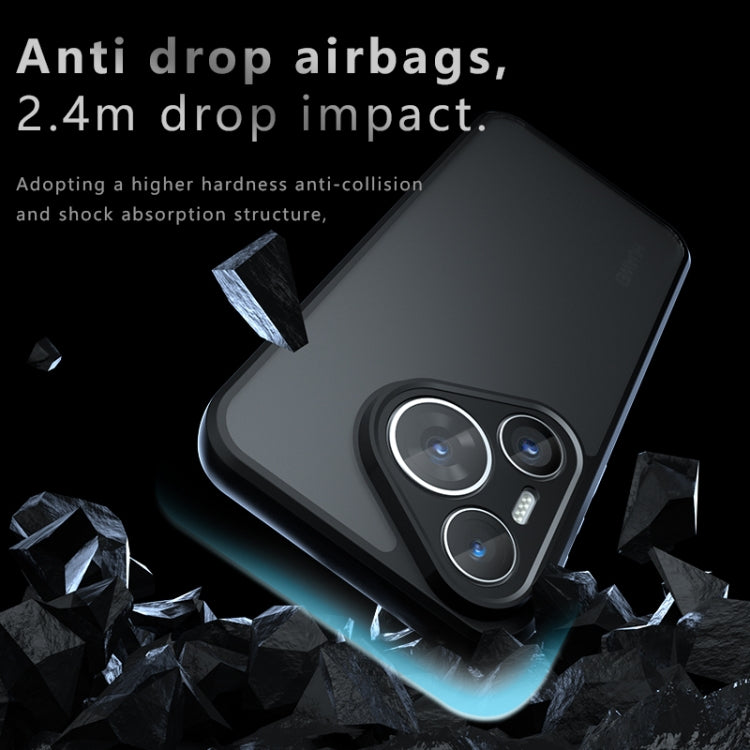 For Huawei Pura 70 Pro / 70 Pro+ Armor Precise Hole PC Hybrid TPU Phone Case - Frosted Black