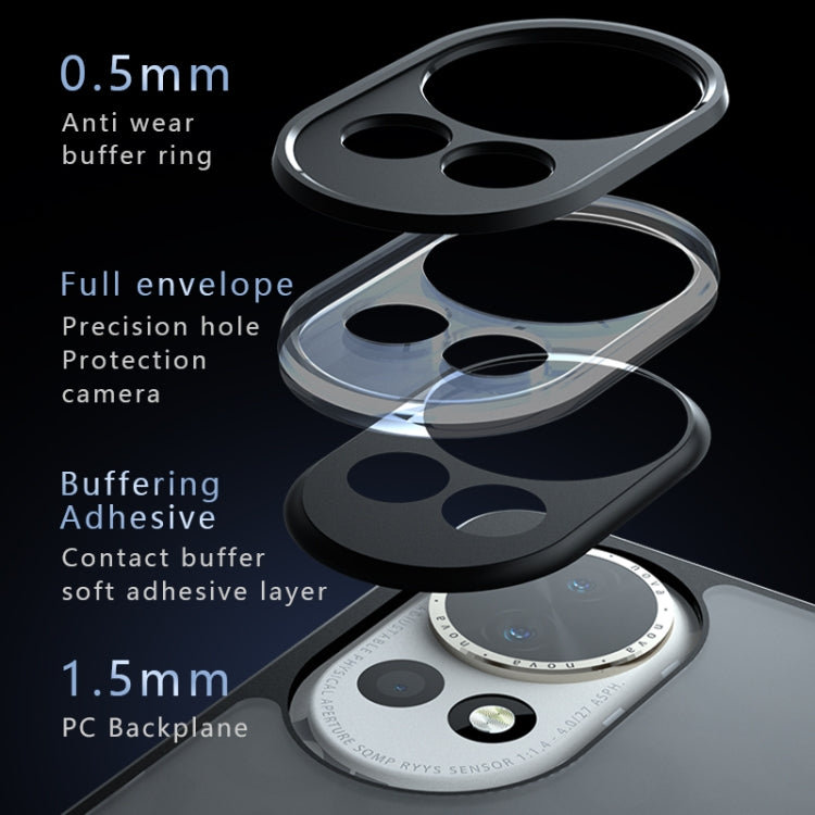 For Huawei nova 13 Armor Precise Hole PC Hybrid TPU Phone Case - Transparent