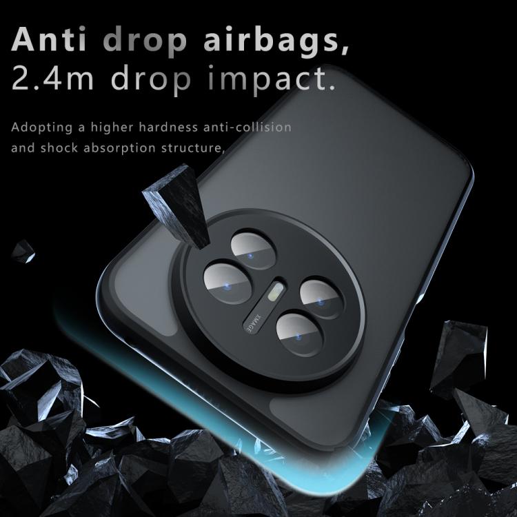 For Huawei Mate 70 Air Armor Precise Hole PC Hybrid TPU Phone Case - Transparent