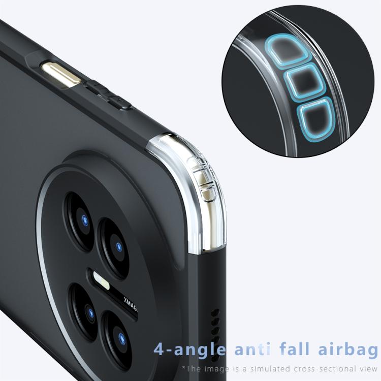 For Huawei Mate 70 Air Armor Precise Hole PC Hybrid TPU Phone Case - Transparent