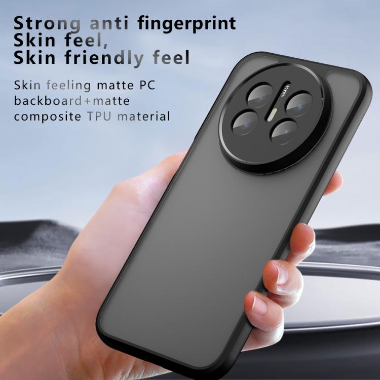 For Huawei Mate 70 Air Armor Precise Hole PC Hybrid TPU Phone Case - Transparent